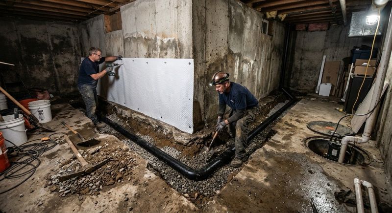 Wet Basement Repair in Greenville, SC